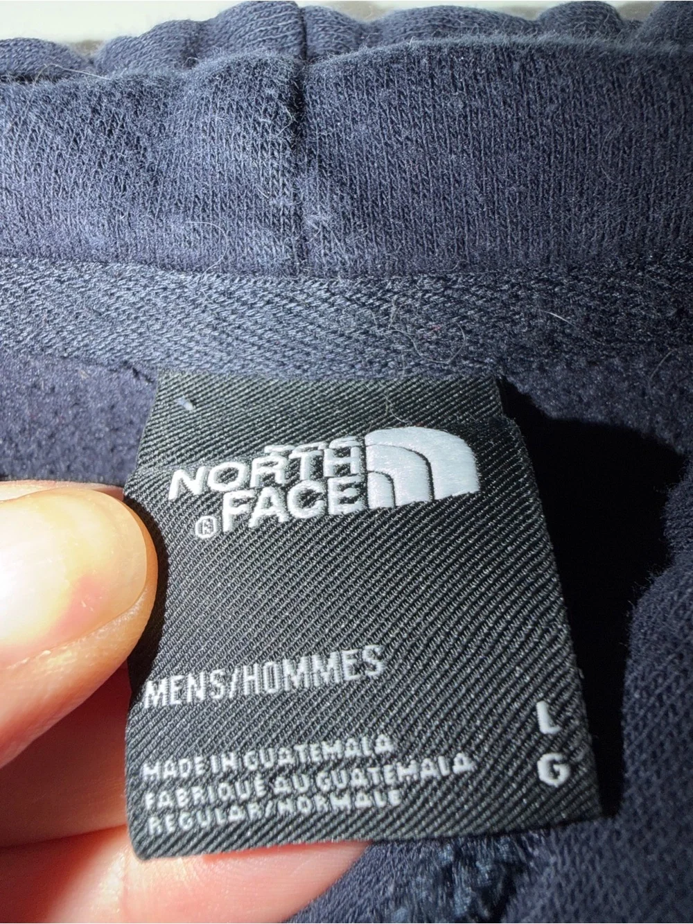 The North Face Men's Dark Navy Pullover Hoodie with Logo